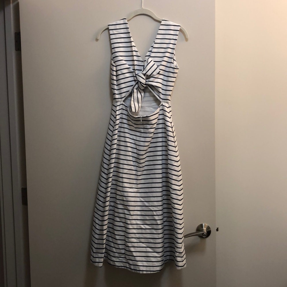 Kate Spade Broome Street Navy striped dress